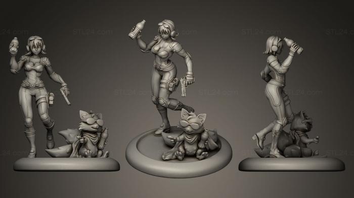 Figurines heroes, monsters and demons (Agent Candy, STKM_0099) 3D models for cnc